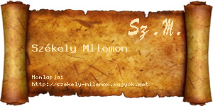 Székely Milemon névjegykártya